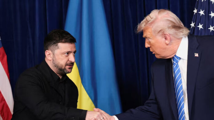জেলেনস্কি ও মার্কিন প্রেসিডেন্ট ডোনাল্ড ট্রাম্প