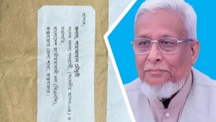 বিএনপির মনোনীত প্রার্থী ও জেলা বিএনপির সভাপতি শাহজাহান চৌধুরী