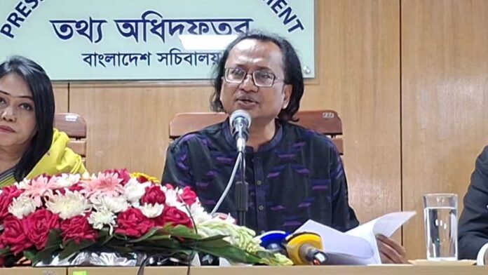 প্রধানমন্ত্রীর তথ্য ও সম্প্রচার মন্ত্রণালয় বিষয়ক উপদেষ্টা ডা. জাহেদ উর রহমান