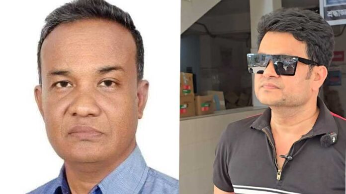 সাংবাদিক নির্যাতন প্রতিরোধ কমিটির কেন্দ্রীয় কাউন্সিলের সভাপতি আহমেদ আবু জাফর ও সম্পাদক আলী আজগর ইমন