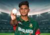 নাহিদ রানা আইসিসির মাসসেরা ক্রিকেটার বাংলাদেশের তরুণ পেসার নাহিদ রানা