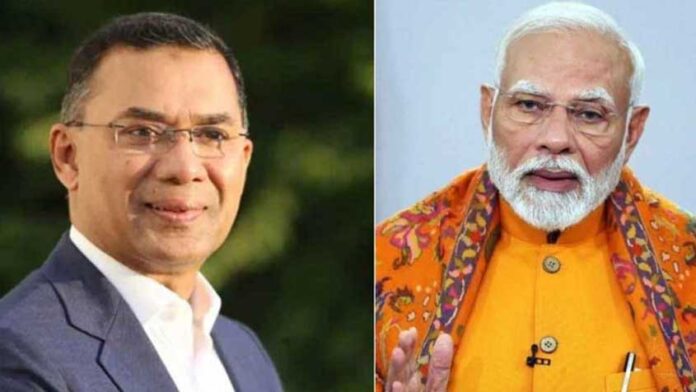 প্রধানমন্ত্রী তারেক রহমান ও প্রধানমন্ত্রী নরেন্দ্র মোদি