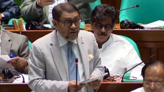 জাতীয় সংসদে স্বাস্থ্য ও পরিবার কল্যাণ মন্ত্রী সরদার মো. সাখাওয়াত হোসেন