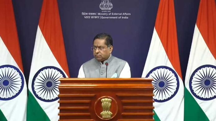 ভারতের পররাষ্ট্র মন্ত্রণালয়ের মুখপাত্র রণধীর জয়সওয়াল