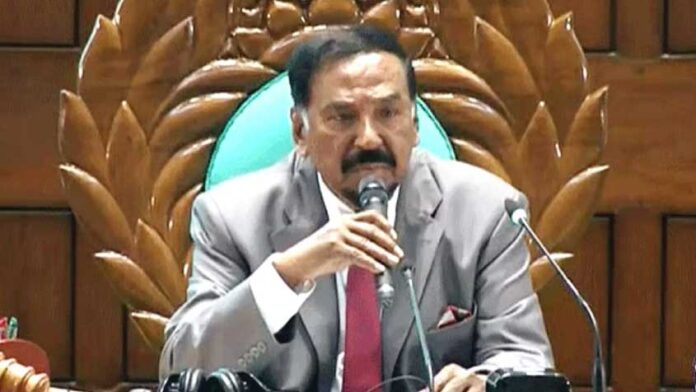 জাতীয় সংসদের স্পিকার হাফিজ উদ্দিন আহমদ (বীর বিক্রম)