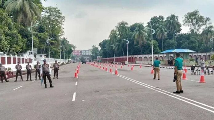বঙ্গভবন এলাকায় নিরাপত্তা জোরদার